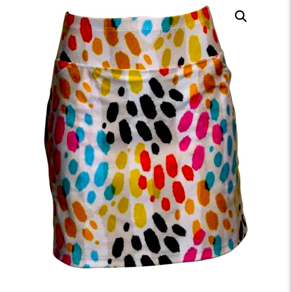 BSKINZ  Tahiti Golf Skort Colorful  – Size Large